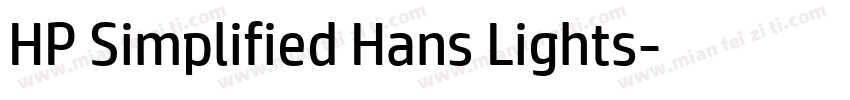 HP Simplified Hans Lights字体转换
